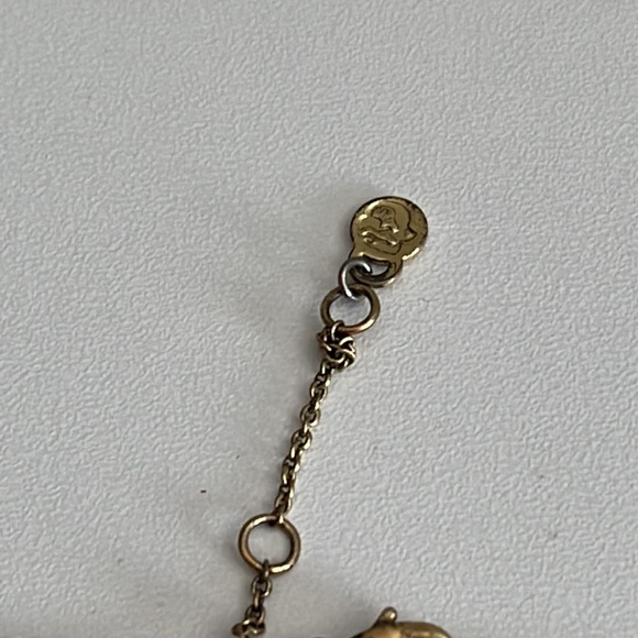 Brass Elephant Necklace With Little Jewels On It - Picture 4 of 6